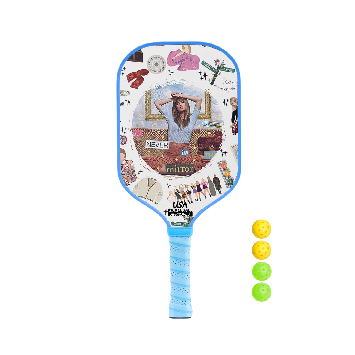 Taylor Swift Pickleball Paddle (16mm) T700 Sandblasted Carbon Fiber-11#