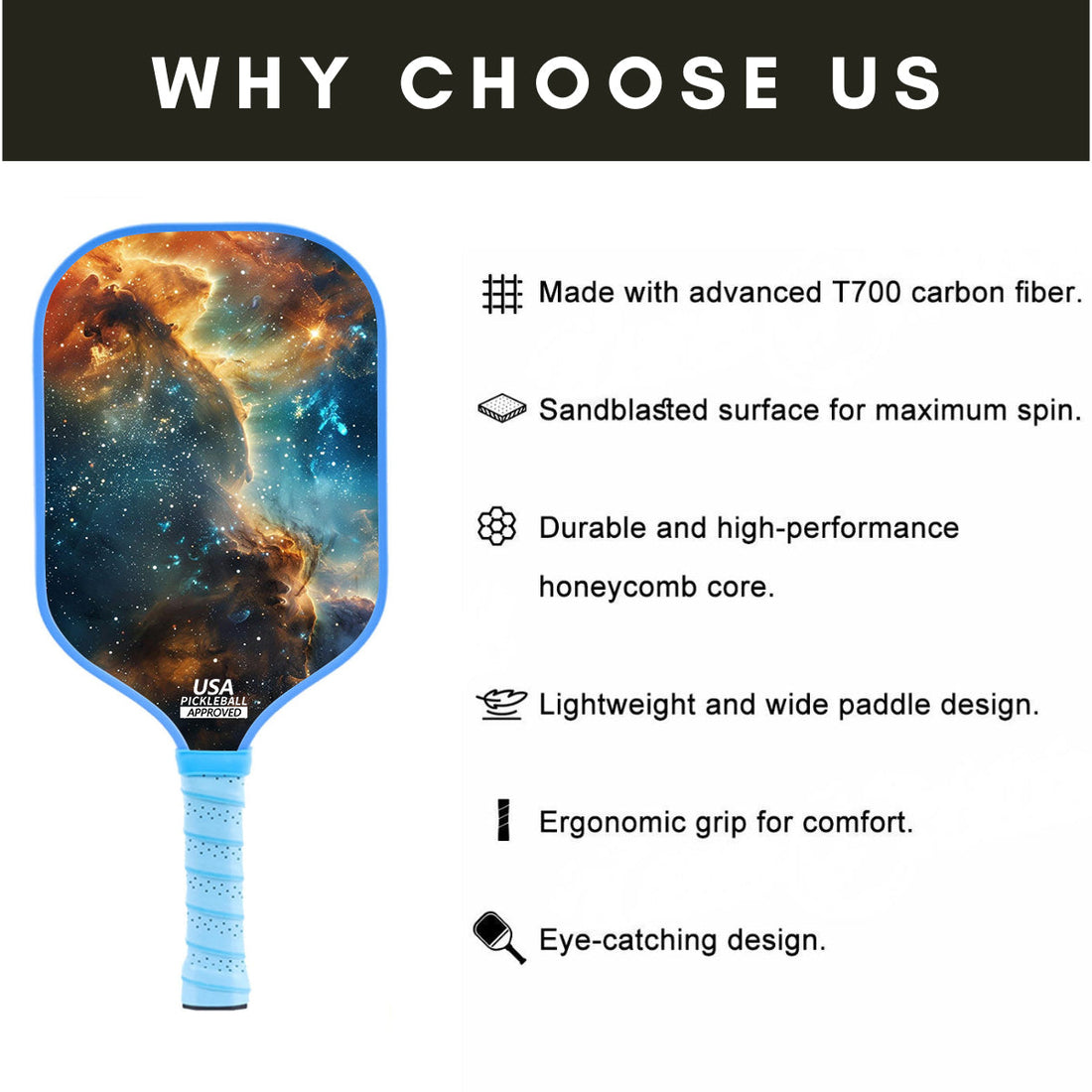 Space Voyager Series T700 Carbon Fiber Paddles