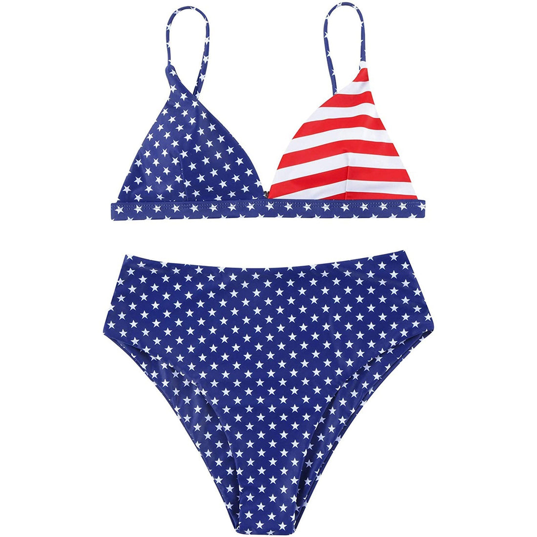 Women 4th of july Star & Striped Bikini Swimwear