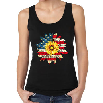 Women Fourth of july American Flag Tank Top