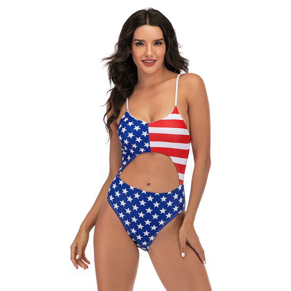 Women 4th of july One-Piece Swimwear