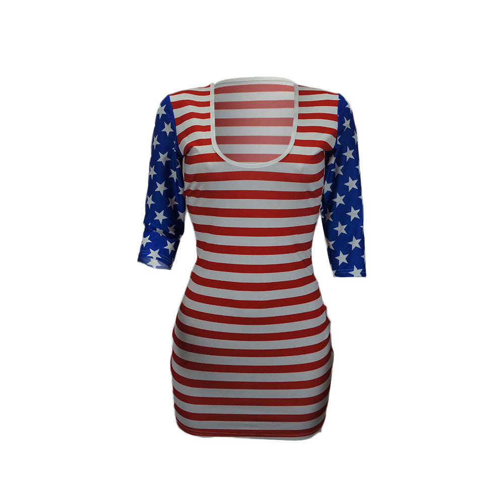 Women 4th Of July Bodycon Dress