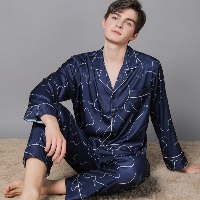 Classic Satin Men's Pajama Set 2PCS