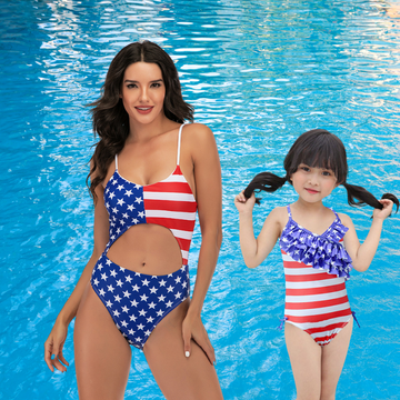 Mom and Me 4th of july Swimwear