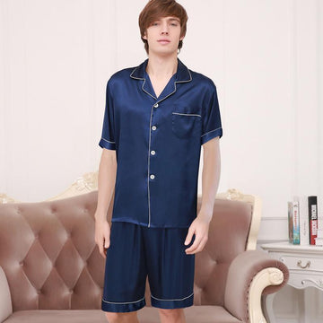 Satin Men Short Pajama Set