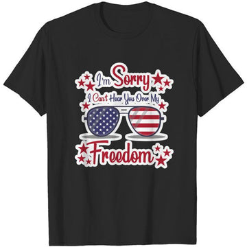 Unisex 4th of July Flag Gnome Skull Print Short Sleeve T-Shirt Top