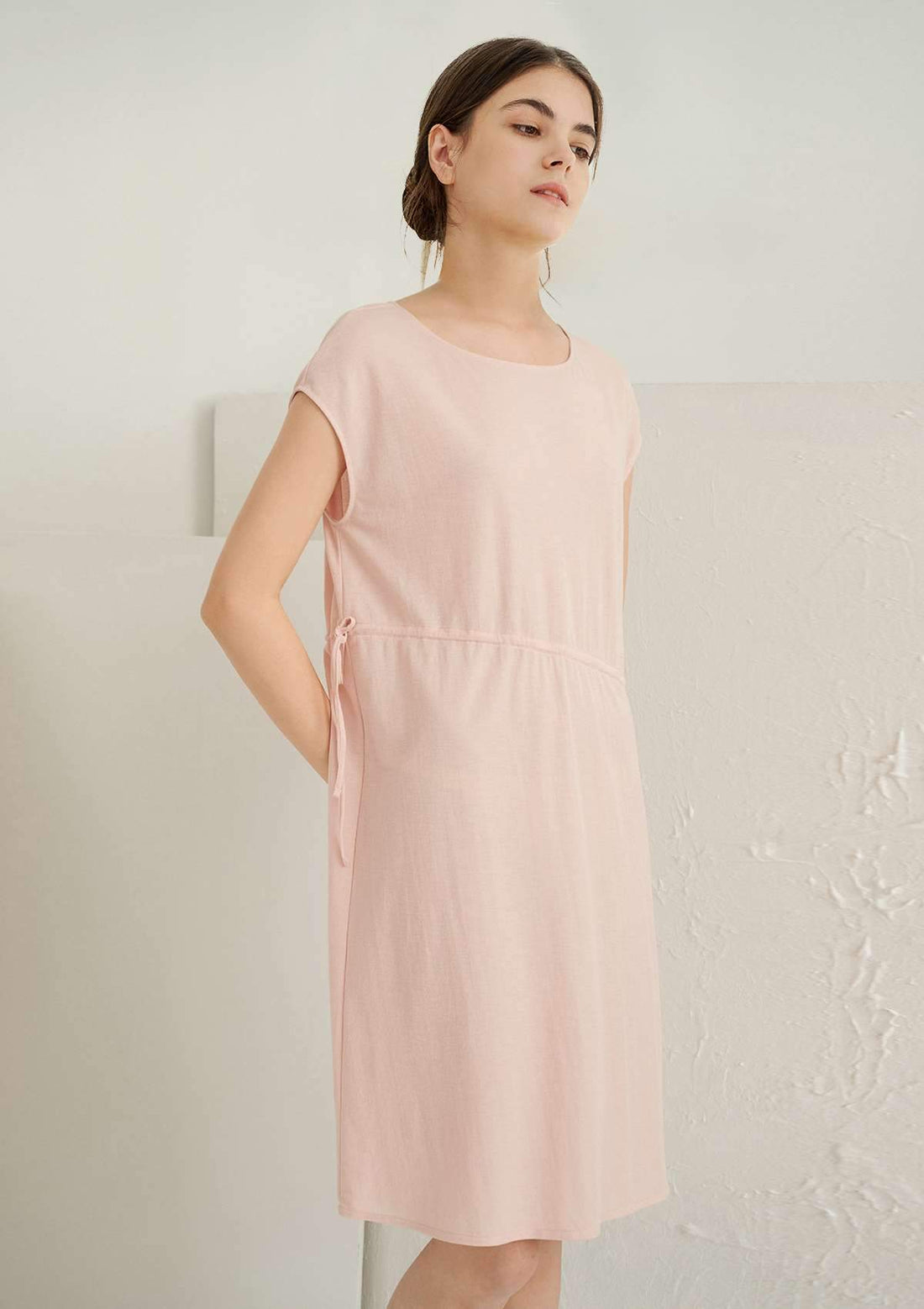 HSIA HSIA Round Neck Drawstring Sleepdress M / Pink