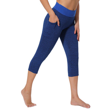 Cropped Yoga Pants 3/4 Leggings with Pockets 25-2540