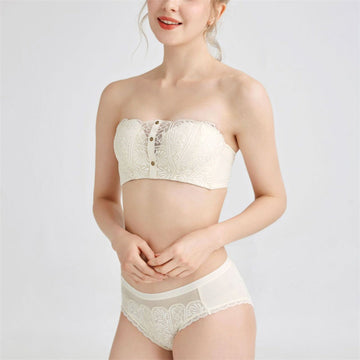 Women Underwear with Removable Straps No Steel Rings Bra